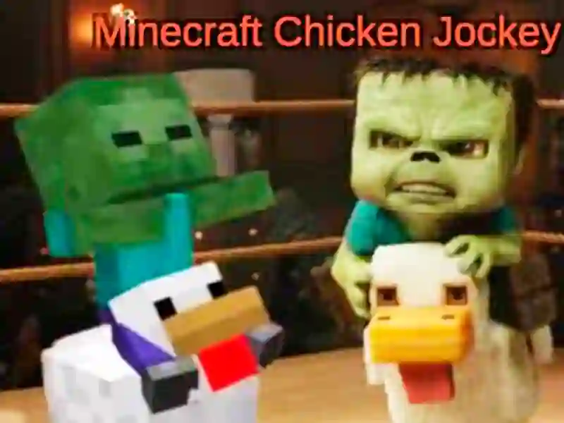 Spel Minecraft hoenderjokkie aanlyn