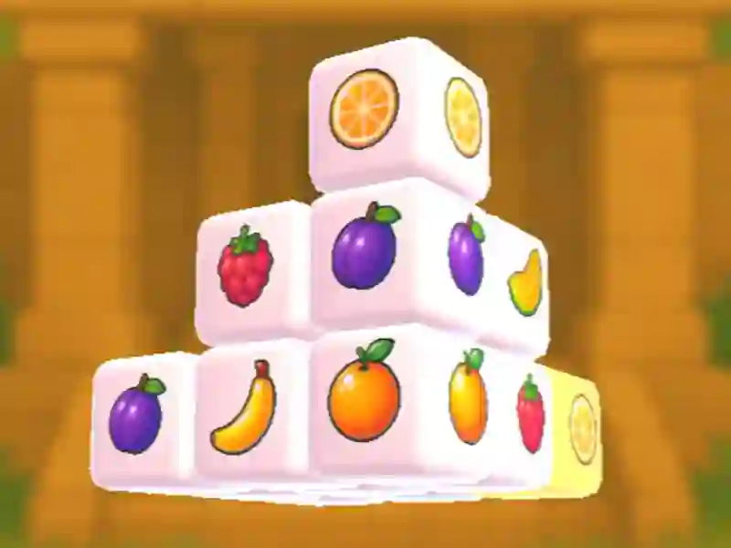 Spel Mahjong Fruit 3d aanlyn