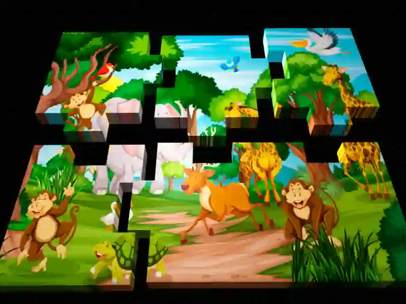 Spel 3D-legkaart aanlyn