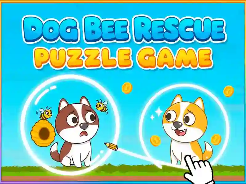 Spel Dog Bee Rescue Puzzelspel aanlyn
