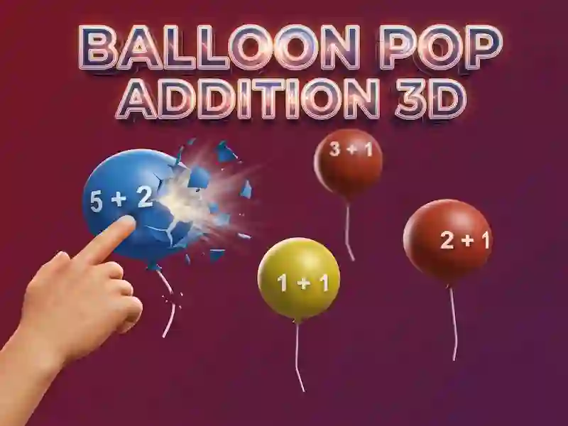 Spel Balloon Pop Addition 3D aanlyn