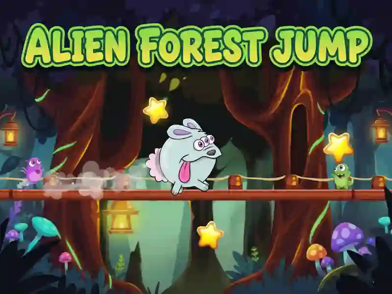 Spel Alien Forest Jump aanlyn