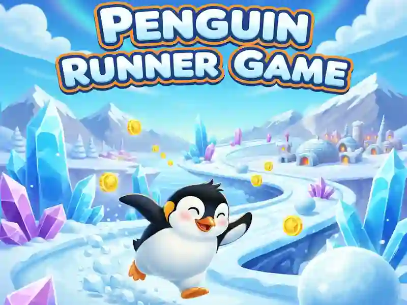 Spel Penguin Runner Game aanlyn