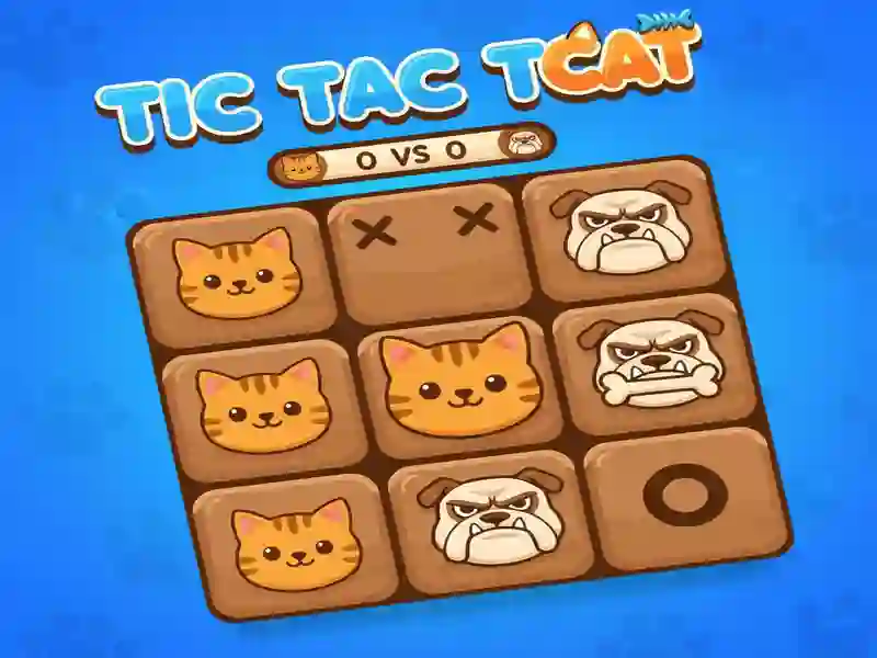 Spel Tic Tac Toe Cat aanlyn