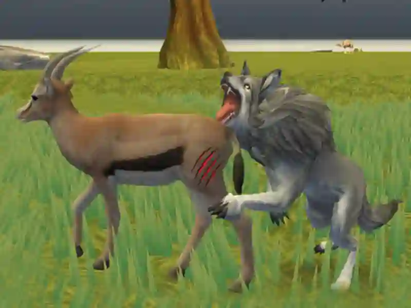 Spel Wolf Life Simulator aanlyn
