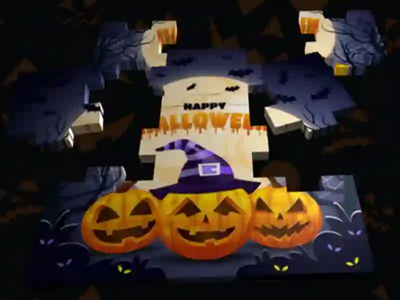 Spel 3D Halloween figuursaag aanlyn Spel 3D Halloween figuursaag aanlyn