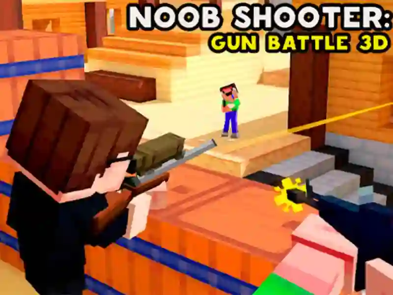 Spel Noob Shooter: Gun Battle 3D aanlyn