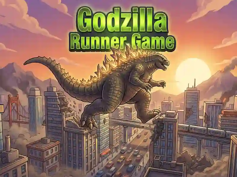 Spel Godzilla Runner Game aanlyn