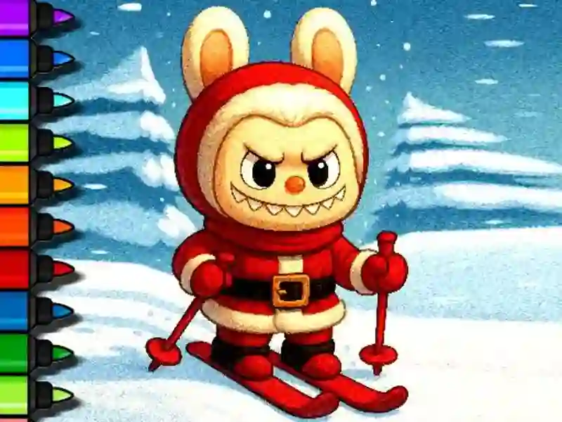 Spel Maklike inkleur Labubu Tyd aanlyn