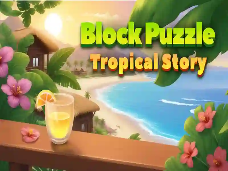Spel Blok Puzzle Tropical Story aanlyn