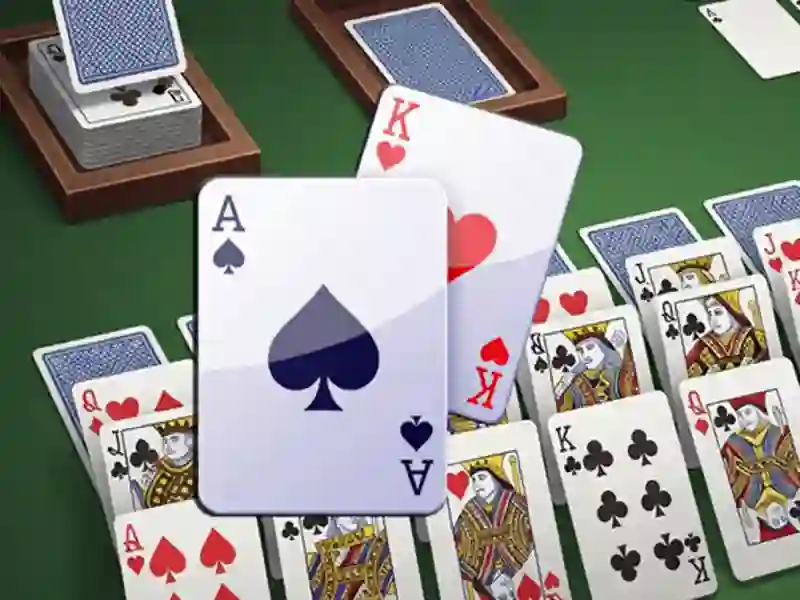 Spel Dubbele klondike solitaire kaart aanlyn