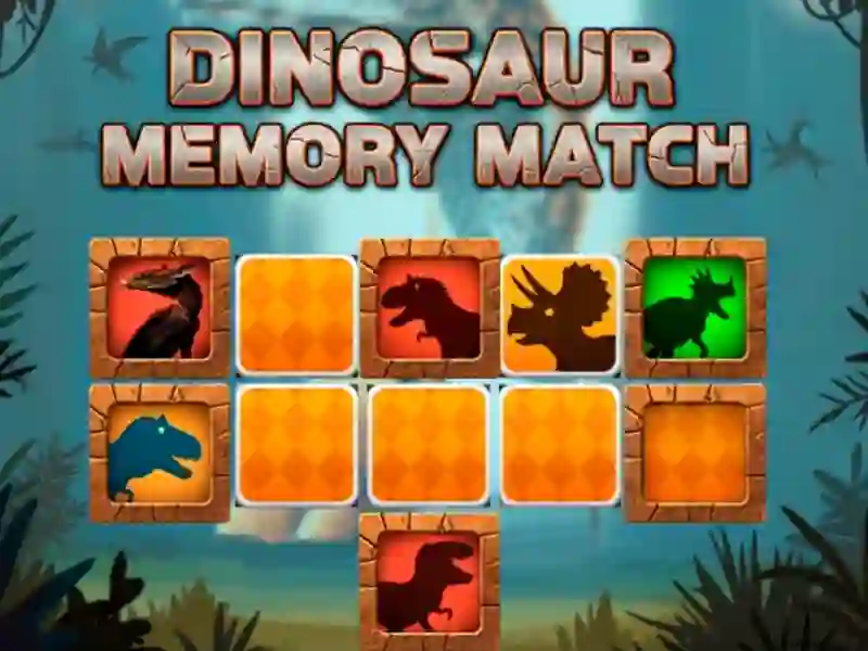 Spel Dinosourus Memory Match aanlyn