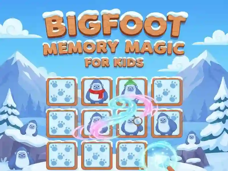 Spel Bigfoot Memory Magic Vir Kinders aanlyn