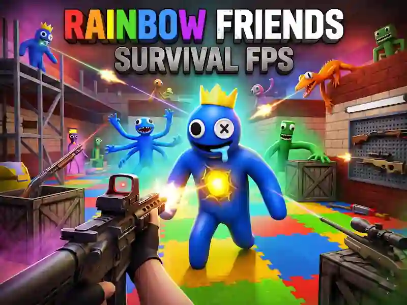 Spel Rainbow Friends Survival FPS aanlyn