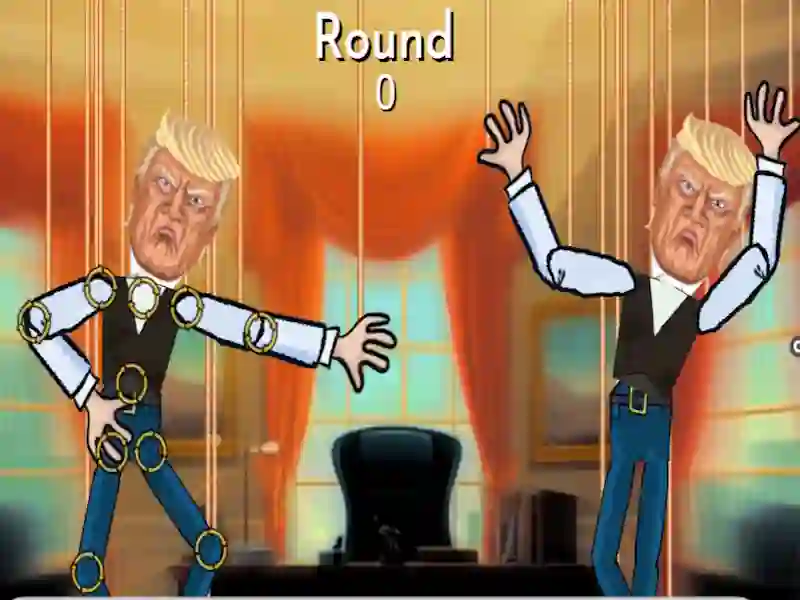 Spel Trump die marionet aanlyn