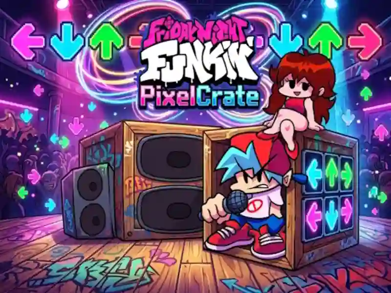 Spel Friday Night Funkin PixelCrate aanlyn