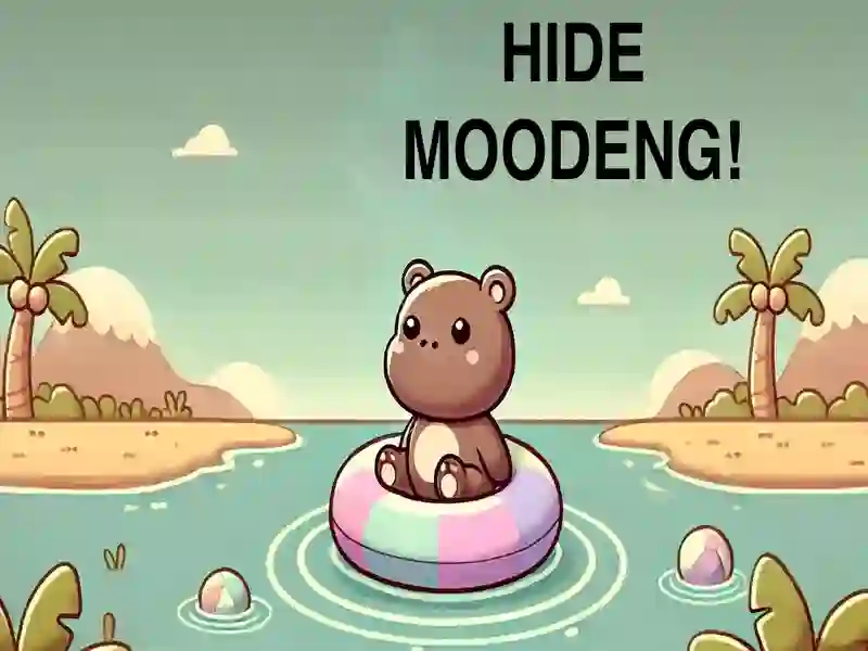 Spel Versteek Moodeng Hippo! aanlyn