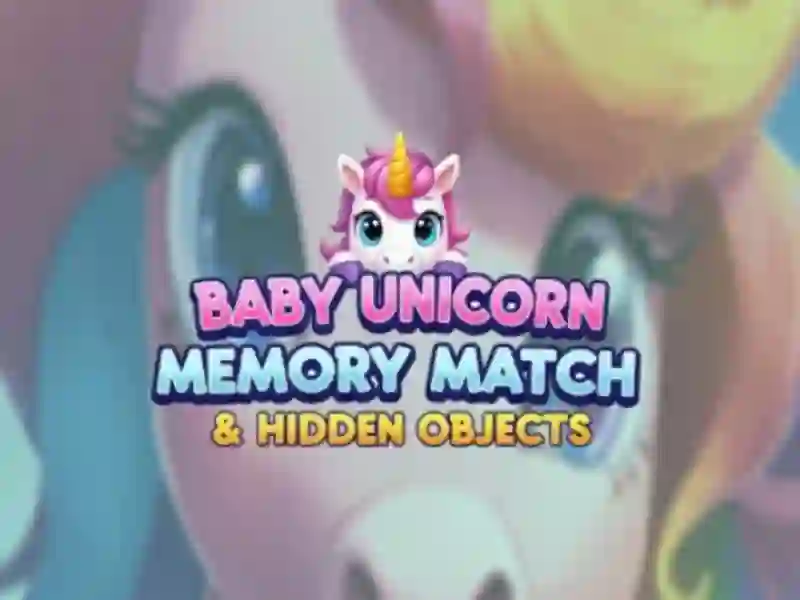 Spel Baby Unicorn Memory Match & Hidden Objects aanlyn