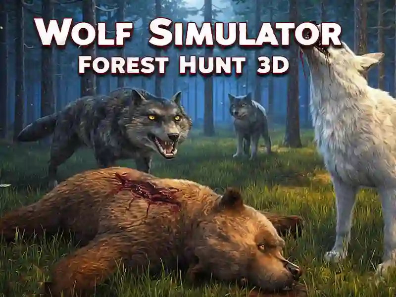 Spel Wolf Simulator Forest Hunt 3D aanlyn
