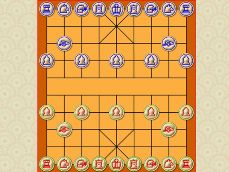 Spel Xiangqi Chinese skaakduel aanlyn