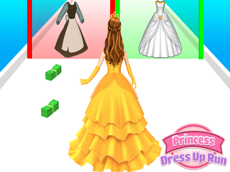 Spel Princess Dress Up Run aanlyn