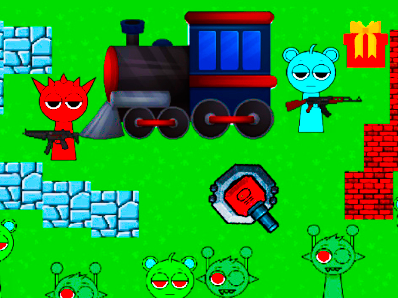 Spel Sprunki dooie spore aanlyn