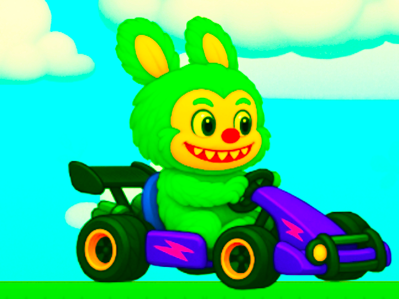 Spel Labubu Gokart aanlyn