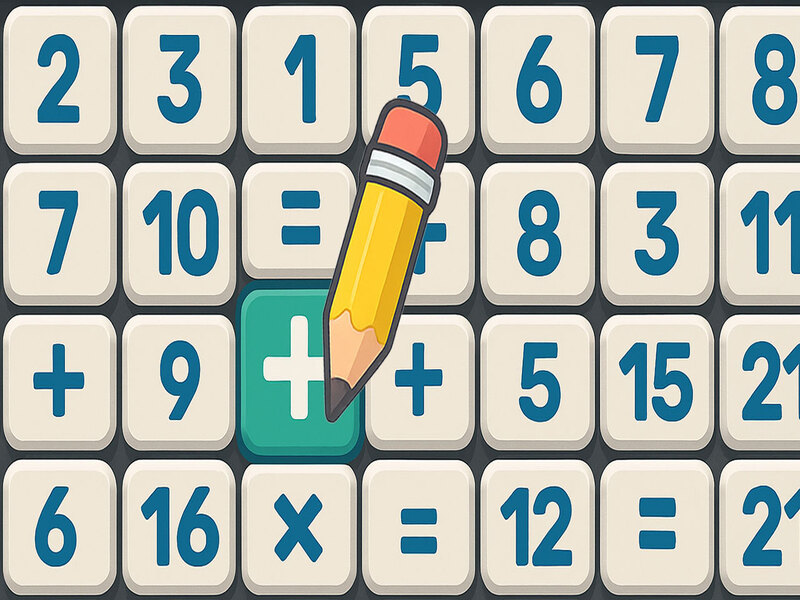 Spel Wiskunde-blokkiesraaisel Genius Edition aanlyn
