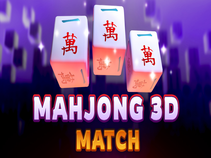 Spel Mahjong 3D-wedstryd aanlyn