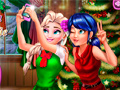 Spel Ladybug en Elsa se Kersfees-selfie aanlyn