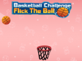 Spel Basketbal Uitdaging: Flick Die Bal aanlyn