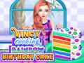 Spel Vincy Kook Reënboog Verjaardag koek aanlyn