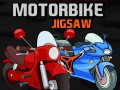 Spel Karikatuur Motorfiets Legkaart aanlyn