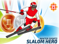 Spel Winter Sport: Slalom Hero aanlyn