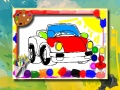 Spel Cartoon Motors Kleurboek aanlyn