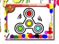 Spel Fidget Spinner Kleurboek aanlyn