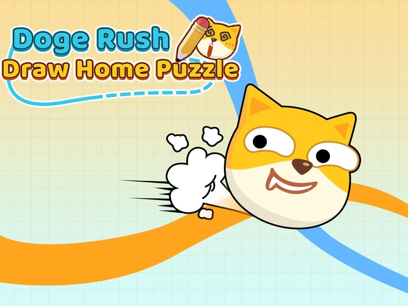 Spel Doge Rush Draw huis Puzzle aanlyn