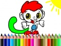 Spel Terug na Skool: Aap Kleur aanlyn