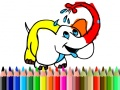 Spel Terug na skool: Olifant kleur aanlyn