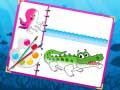 Spel Seediere Kleurboek aanlyn