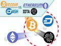 Spel Bitcoin teen Ethereum aanlyn
