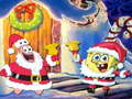 Spel SpongeBob Kersfees Legkaart aanlyn