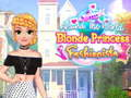 Spel Om die wêreld met die blonde prinses modeontwerper aanlyn