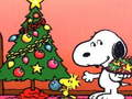Spel Snoopy Kers Puzzel aanlyn