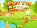 Spel Vind die Verskille: Diere aanlyn