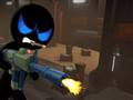 Spel Stickman Bewapende Moordenaar Koue Ruimte aanlyn
