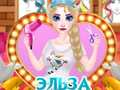 Spel Elsa trou haarstylis vir prinsesse aanlyn