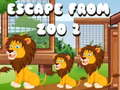 Spel Ontsnapping uit die dieretuin 2 aanlyn