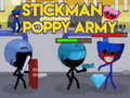 Spel Stickman teen Poppy-leër aanlyn