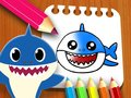Spel Baby Shark Kleurboek aanlyn
